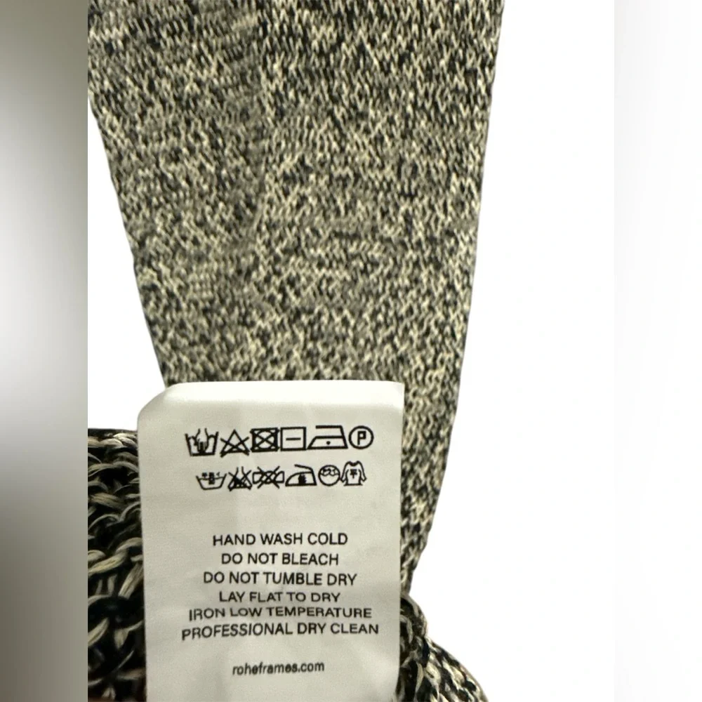 NWT RÓHE Mouline Maxi Knit linen cotton Designer luxury Italian Dress size 40/8 - Picture 9 of 9